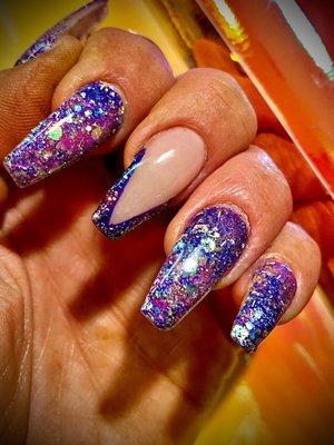 PURPLE FOR PISCES IN FEBRUARY!!#elegantnailsSeaside