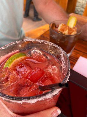 Blood Orange Margarita and Smoked Old Fashioned