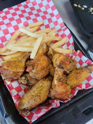 Lemon pepper honey wings