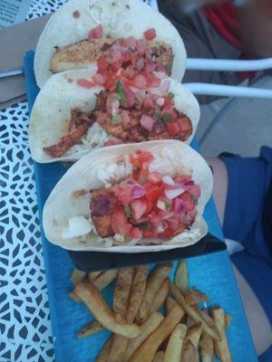 Blackened mahi mahi tacos