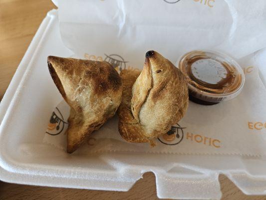 Samosa order, fairly small