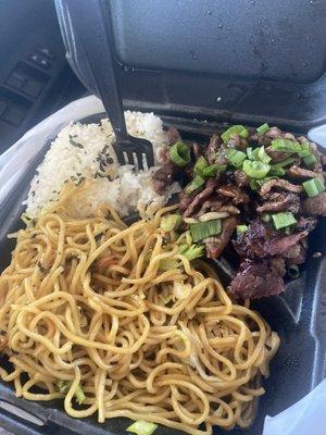 Garlic Beef Butter Garlic Noodles