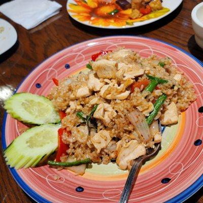 Basil Fried Rice, sub brown rice