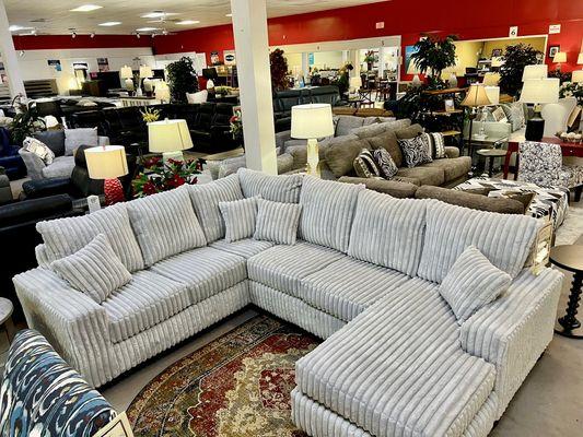 We have smaller- scale sectionals to fit your space your budget!