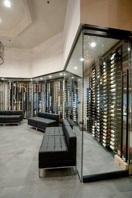 Discover the depths of flavor in Chama Gaucha's impressive wine cellar.