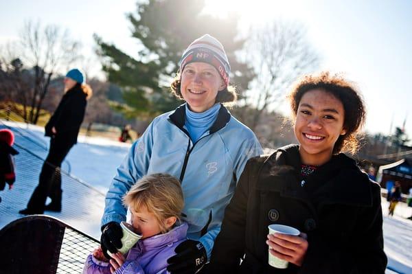 Hot chocolate after a ski is the best!