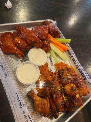 Danny's Wings Bbq & Spicy/Sweet Cajun