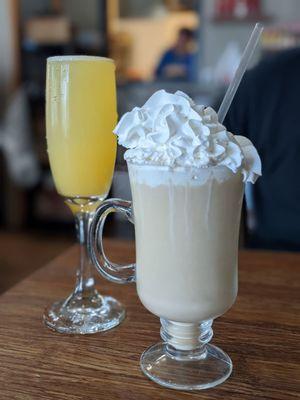 Mimosa and spiked coffee