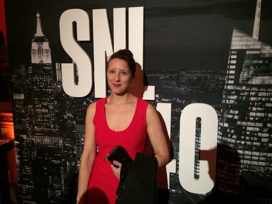 Jessica D. at the SNL 40th Anniversary show after party.