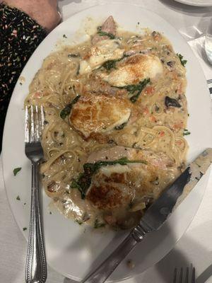 Chicken tetrazzini.