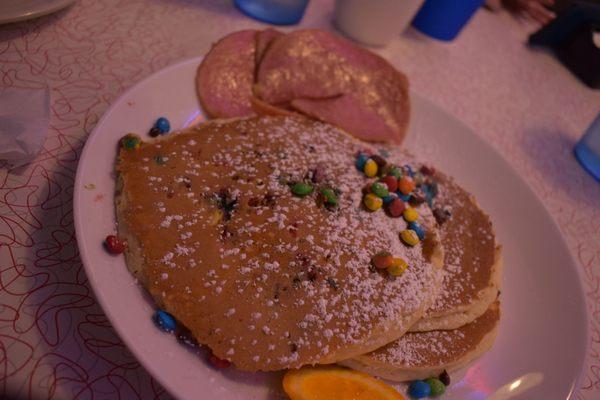 M & M pancakes