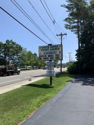 No check out fees at South Shore Ticket Agency