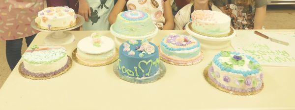 The cakes we made!