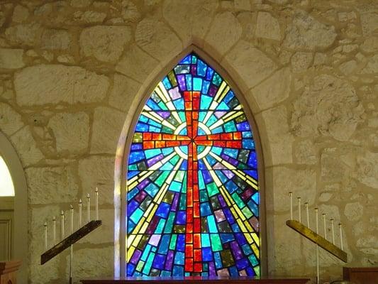 Little Church stained glass window