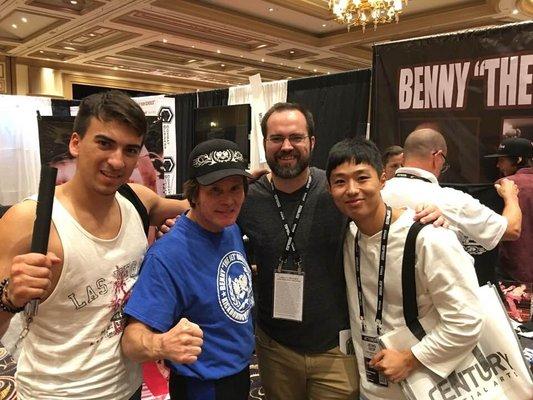 Meeting Sensei Benny "The Jet" Urquidez at Century's 2018 Martial Arts Supershow