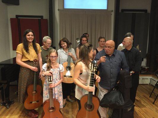 Group picture at DalMaestro annual recital 2016