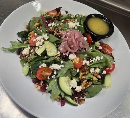 Harvest Salad with honey Lemon Vinaigrette