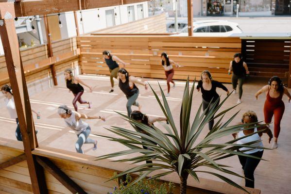 Class on our Outdoor Pavilion