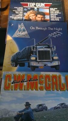 Def leppard lp I hadnt seen, top gun soundtrack and cw mccall who sings convoy.