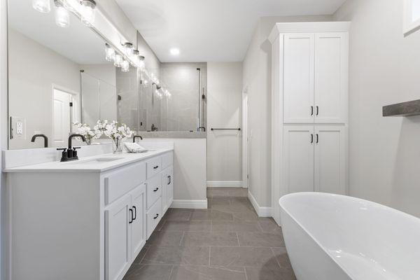 Bathroom cabinets and storage