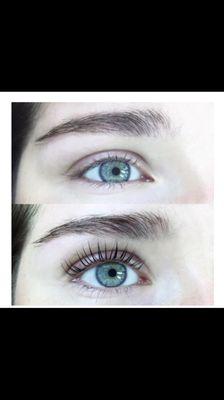 Before & After Lash Lift