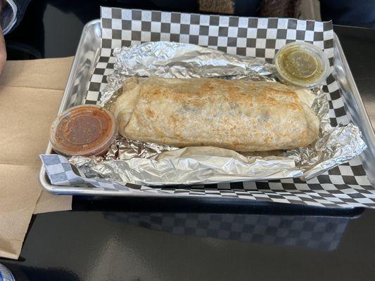 Burrito supreme with steak