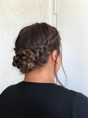 double Dutch braid low-do