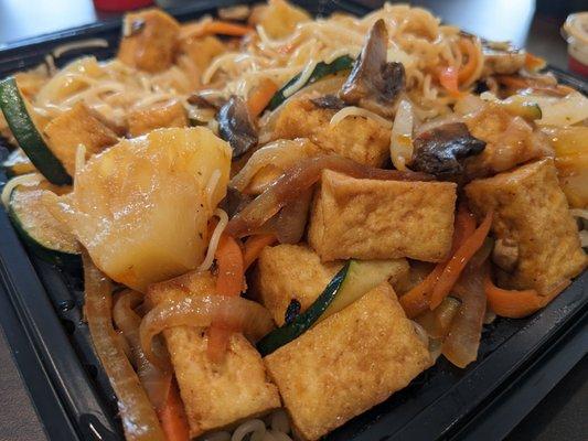 Fried tofu hibachi