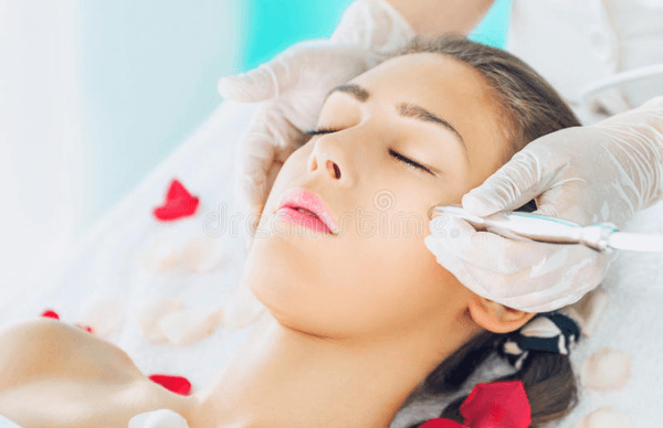 Microdermabrasion offers a deeper exfoliation that smooths and brightens the skin.