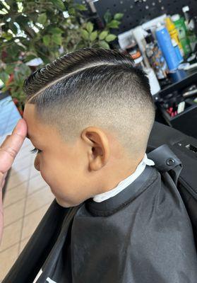 Comb over fade