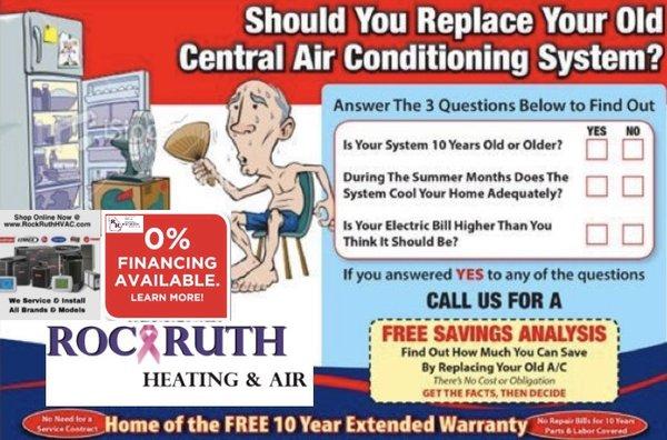 RockRuth Heating & Air Online Pricing & Financing. Visit www.rockruthhvac.com