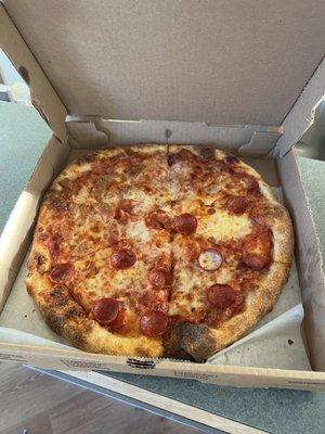 Half Pepperoni & Half Sausage