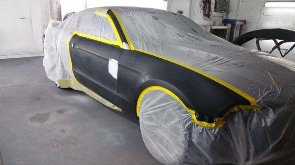 2011 Chevy Camaro (prep and paint).