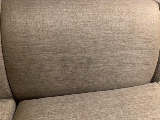 Stains on sofa