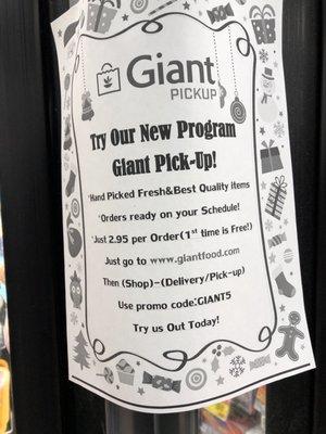 Giant Grocery Pick-Up Program