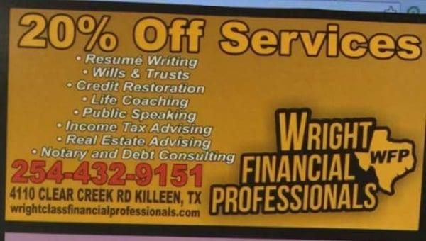 Wright Class Financial Professionals