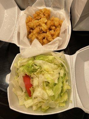 Fried Conch 1/4 Lb with side salad