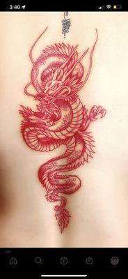 Dragon tattoo by bonez