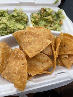 Guacamole and chips