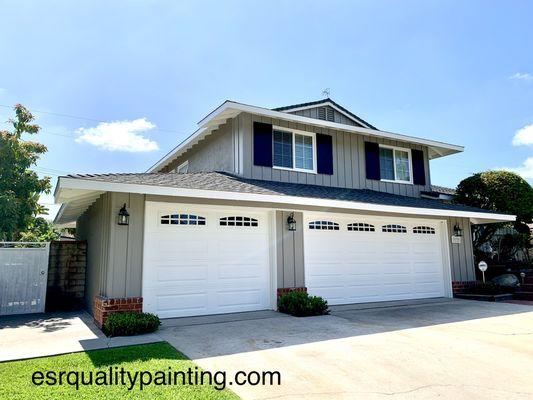 Exterior full painting in hacienda heights.