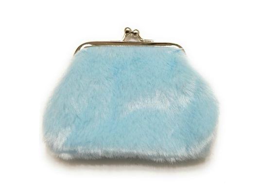 Tiny faux fur coin purse