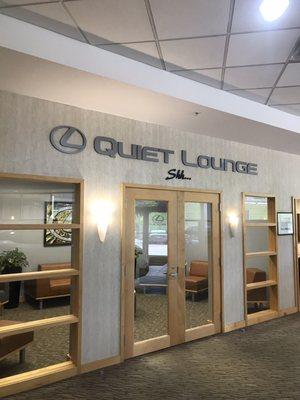 New quiet lounge at Lexus RiverCenter