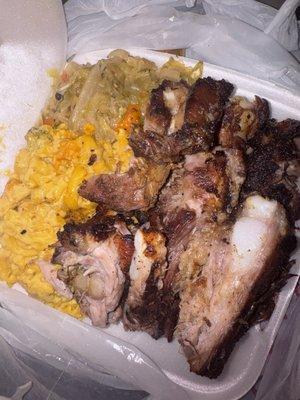 RIBS MAC AND CABBAGE!!