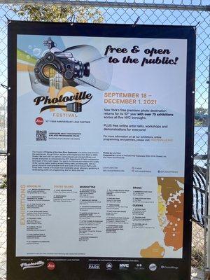 Locations! Tenth Year of the Photoville Festival. This is East River 09/19/21