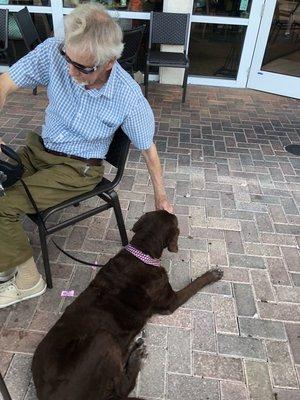 David Lawrence Center unethical. My father and his dog.