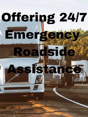 Now offering 24/7 Emergency Roadside Assistance