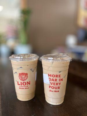 Mac nut Ice Latte & Vanilla Ice Latte