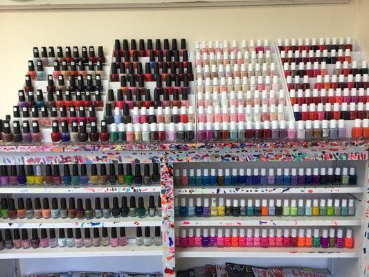 OPI, essie,Color Club. Lots of options!