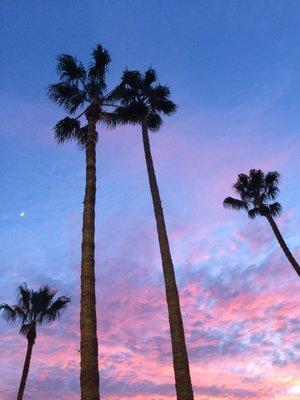 From Chino Town Square at sunset.