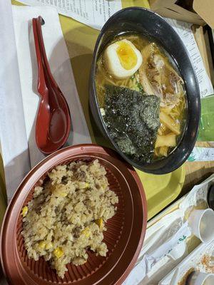 Tonkotsu Ramen + Wagyu Beef Fried Rice